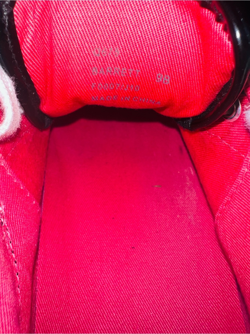 Coach Plaid Sneakers with Pink Lining and White Toe Caps - Picture 7 of 8